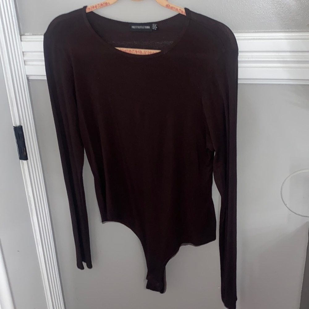 PRETTYLITTLETHING BROWN BODYSUIT